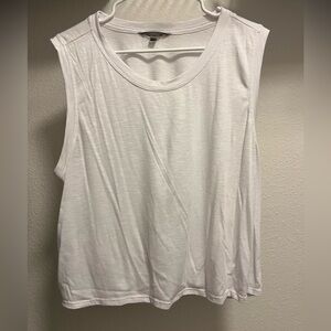 Athleta Tank, Knotted-Back, White, XL